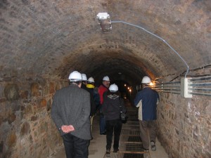 Galería de las minas de mercurio habilitada para la visita. Foto: M. A. Álvarez Areces